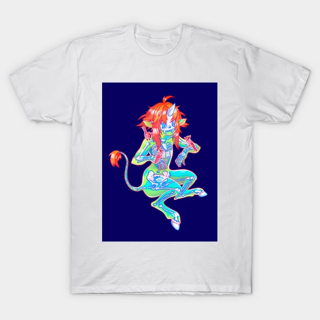 Momo. Lion - unicorn. T-Shirt by Otorra